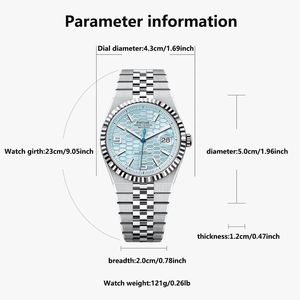 Montre à quartz pour homme, bracelet en acier ultra-fin lumineux, style business tendance - Product Image 1