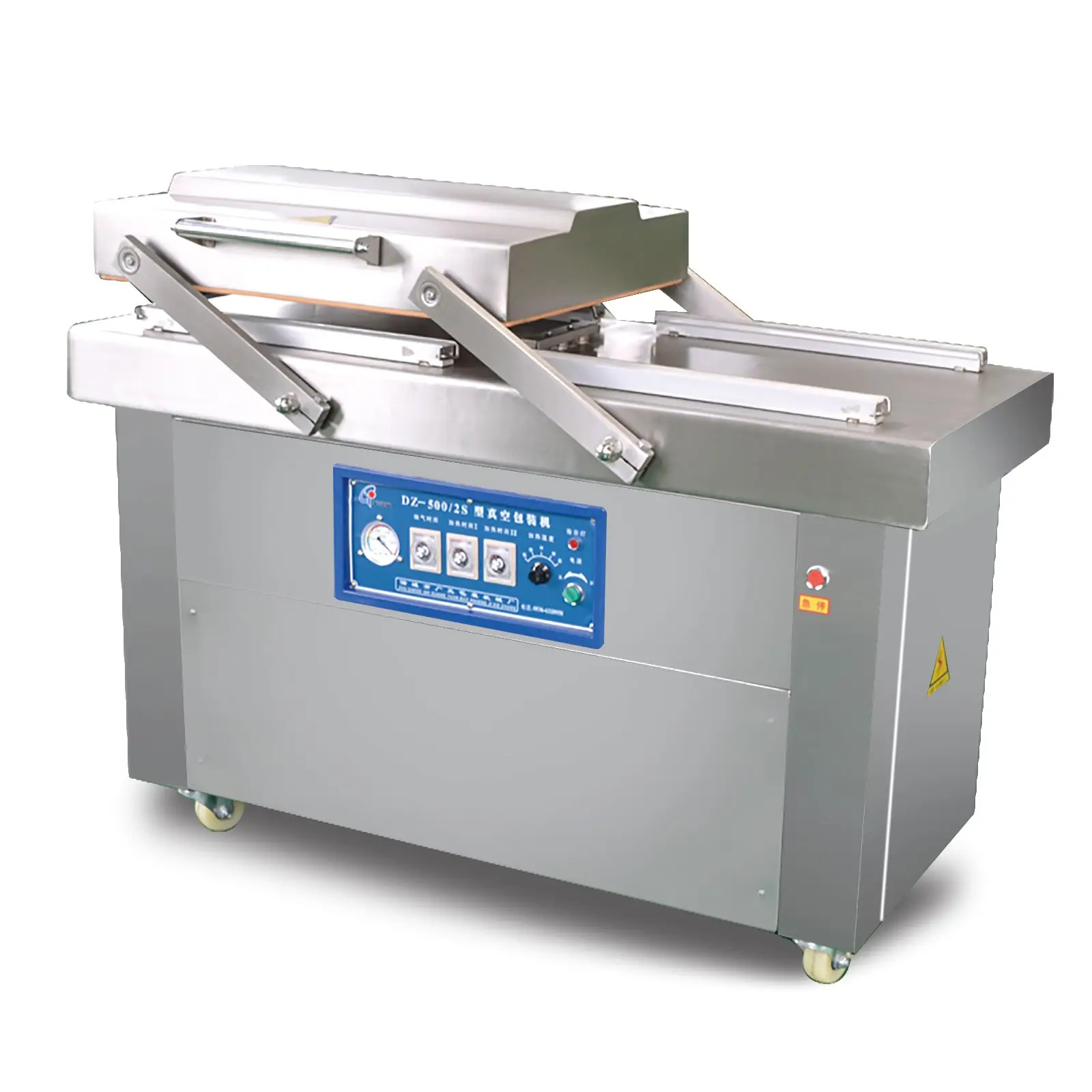 Industrial Double Chamber Vacuum Sealer Commercial Food Meat Vaccum Packing Sealing Machine DZ400/2S