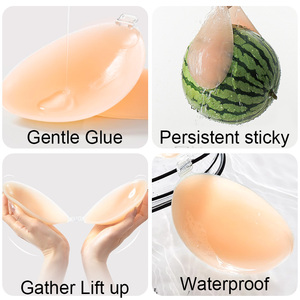 <span class=keywords><strong>Soutien</strong></span>-<span class=keywords><strong>gorge</strong></span> sans couture en silicone à la mode et sexy pour femmes, sous-vêtements réutilisables auto-adhésifs invisibles épaissis - Product Image 2