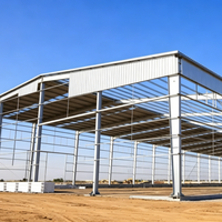 Entrepôt préfabriqué en acier léger galvanisé, atelier industriel en métal, bâtiment de stockage, kit de hangar préconstruit