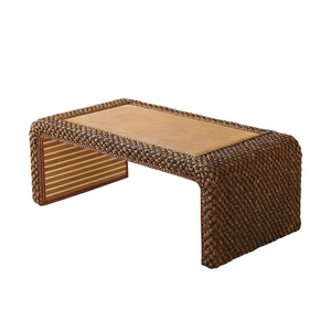 Juego de Mesa de Té de Mimbre, Moderno y Minimalista, Zabuton Tatami Reforzado, Muebles para Exteriores e Interiores, Mesa de Café para Balcón o Ventanal - Product Image 2