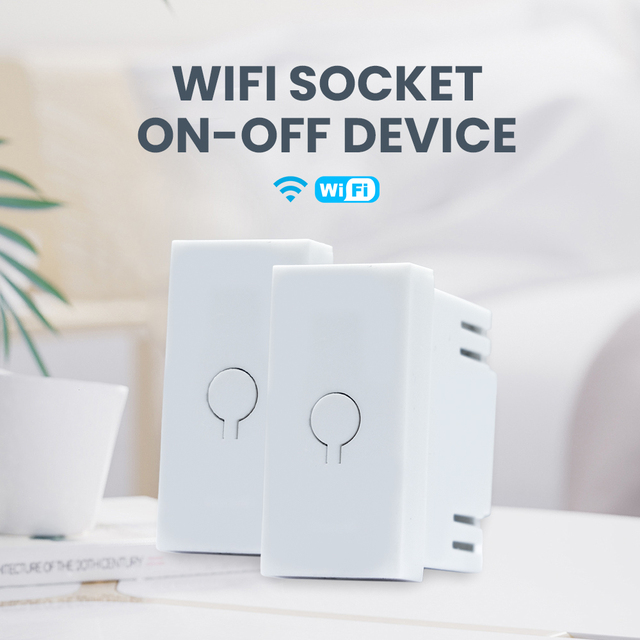 CNSKOU Tuya Wifi Smart Light Socket Wireless Remote Control Breakers Switch Module Relay Home Automotion Alexa Voice