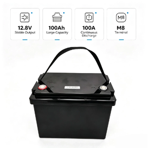 Paquete de Baterías LiFePO4 de 12V 100Ah, Carcasa Vacía de ABS con Montaje de Tornillos, Batería de Ciclo Profundo para Almacenamiento de Energía Solar y Respaldo - Product Image 5