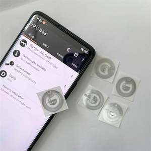 Incrustation NFC humide transparente et flexible mince-ST25TV02KC-Cercle de 25 mm - Product Image 1