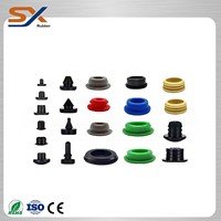SHUOXI Bouchon en forme de cône conique conique sur mesure, petit bouchon en caoutchouc résistant à la chaleur en silicone rond solide conique