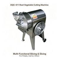DQC-611 Commerciële Wortelgroente Snijmachine Multifunctionele Snijder/Schaaf/Snijder voor Catering, Voedselverwerkingsbedrijven