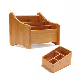 Wooden <b>Desktop</b> <b>Organizer</b> Rectangle Multifunctional Storage Box <b>For</b> Office Desk Freestanding Design BH 020 - Product Image 1