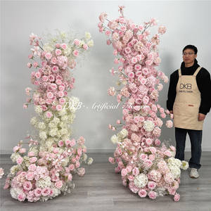 Arco de Flores Artificiales Ajustable y Ecológico DKB para Decoración de Bodas, 6-7 pies de Altura, Duradero y Portátil - Product Image 3