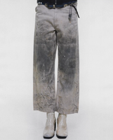 SOOREE Jeans en denim personnalisés pour hommes, effet salissé, délavé, déchiré, avec patchs et coutures de réparation, coupe ample, fabricant OEM ODM