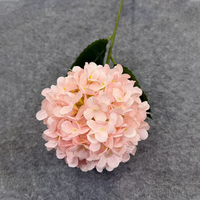 Nouvel Arrivage Bouquet d'Hortensias Simulés en Soie sur Branche Unique pour Décoration Maison, Fête et Mariage