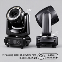 Igracelite 5W RGB Moving Head Laser Light avec animation 3D, anneau LED Wash, DMX512, éclairage de scène pour DJ, discothèque, mariage