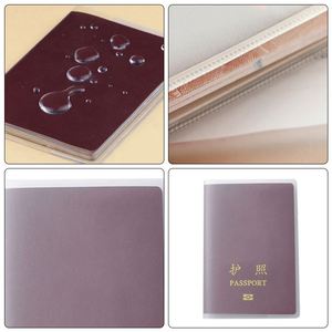 Housse de passeport pliable transparente en PVC transparent personnalisée, imperméable, pour la promotion - Product Image 5