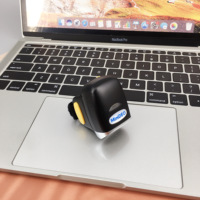 Lecteur de codes-barres portable sans fil ergonomique Mindeo CR40-2D, mini-scanner annulaire, lecture de codes QR et PDF417, lecteur portable USB, stockage, IP50, portée 30m, 4