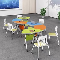 Table pliante, table de bureau, table de conférence pour étudiants, table de cours pour enfants, table de formation, mobilier de bureau