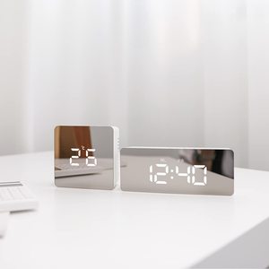 Hot Selling New Design Hot Selling Wholesale Mirror <b>Clock</b> Backlight LED <b>Digital</b> Alarm <b>Clock</b> in Stock - Product Image 3