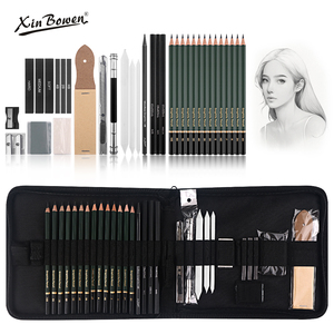 Set di Matite da Disegno Xin Bowen 35 Pezzi, Strumenti per Schizzi <span class=keywords><strong>a</strong></span> <span class=keywords><strong>Mano</strong></span>, Kit Portatile per Pittura e Arte per Studenti d'Arte - Product Image 1