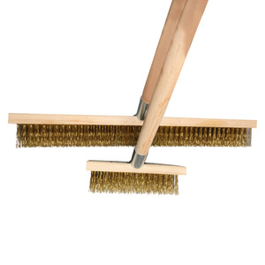 Cepillo de madera con mango largo y cerdas rígidas de alambre de acero para limpieza de pisos, baños, cocinas y exteriores - Product Image 4