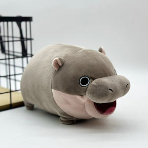 Nuevo Peluche de Cerdo Saltarín Moo Deng 2025, Precio de Promoción, Peluche de Hipopótamo Enano, Pantuflas de Cerdo Saltarín Gris - Product Image 6