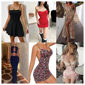 Großhandel Marke Bulk Apparel Big Discount Damen kleid Liquidation Stock Clearance Sale Damen kleider Verschiedene Bulk-Kleidung - Product Image 2