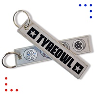 Llavero con Logotipo Personalizado, Bordado por Transferencia Térmica, Regalos Promocionales, Llavero de Tela, Parche Bordado, Etiqueta Jet
