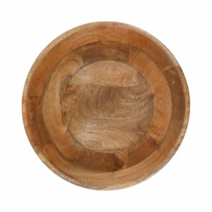 Ciotola Decorativa in Legno di Mango Rotonda a 3 Gambe, Centrotavola Moderno per Casa, Accessorio per Cucina e Tavolino da Caffè - Product Image 5