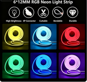 DC12V RGB Color Changing LED Neon <b>Rope</b> 8X16mm IP67 waterproof For <b>Light</b> Box Frame Commercial Advertising Signs - Product Image 3