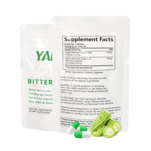 Nhà máy sản xuất OEM ODM <span class=keywords><strong>GMP</strong></span>, viên nang chiết xuất thảo dược mướp đắng 60 viên, chiết xuất dạng lỏng-rắn tự nhiên nguyên chất cấp thực phẩm - Product Image 2