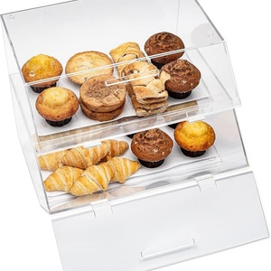 Vitrine de Comptoir en Acrylique Moderne Personnalisée pour Boulangerie, Pâtisseries, Desserts, Pains et Cupcakes – Vente en Gros - Product Image 1