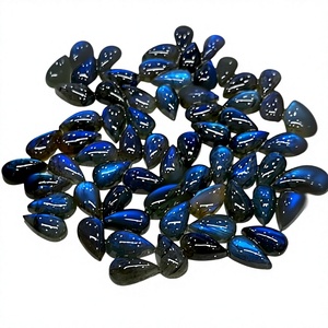 Labradorite naturelle, cabochons de formes variées, pierres pour la fabrication de bijoux, taille et poids personnalisables, pierres précieuses en vrac, FAIJAN GEMS, tiers. - Product Image 1