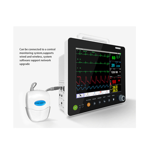 Professioneller Veterinär-Multiparameter-Monitor mit 12,1-Zoll-Farb-LCD-Touchscreen, EKG/RESP/TEMP/NIBP/SPO2/PR, CE-zertifiziert, Klasse II - Product Image 1