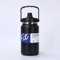 Bouteille d'eau isotherme portable en acier inoxydable grande capacité 4000 ml (133,3 oz) pour camping et voyage, seau à glace isolé
