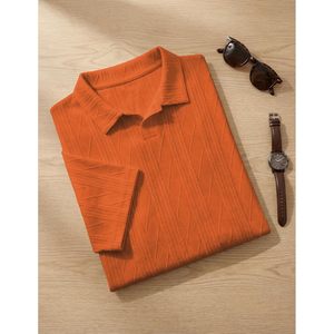 Camisa Polo para Hombre FOXA, Tejido Texturizado, Manga Corta, Transpirable, Informal, para Golf, Verano - Product Image 5