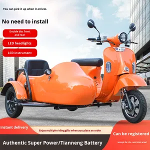 Motocicleta Eléctrica de Tres Ruedas con Sidecar Rome Holiday, Scooter Baga para Turismo y Desplazamientos, 40-50 km/h, Autonomía de más de 65 km - Product Image 2