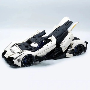 EN STOCK T5052 Jouets DIY pour garçons, coffret cadeau <span class=keywords><strong>de</strong></span> Noël, MOC Voiture <span class=keywords><strong>de</strong></span> sport technique Devels Sixteen V16, blocs <span class=keywords><strong>de</strong></span> construction, briques, modèle 42143 - Product Image 1
