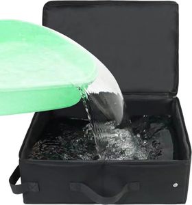 Bac à litière portable pour chat avec couvercle zippé, bac à litière pliable pour voyage, sans fuite, sans odeur, imperméable - Product Image 5