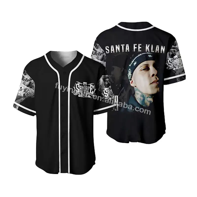 Top sell custom name santa fe klan tshirt merch men women t-shirt birthday party clothing unisex baseball jersey