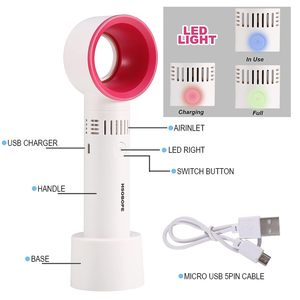 Portable <b>USB</b> Rechargeable Mini Bladeless Fan Eyelash Dryer for Lash <b>Extension</b> Training Beauty Use - Product Image 4