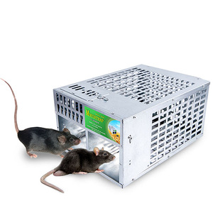 <b>Humane</b> Metal <b>Mouse</b> <b>Trap</b> Cage Live <b>Mouse</b> <b>Trap</b> and Rat Cage for Pest Control Rodent Animal Catch Bait Wire <b>Mouse</b> and Rat <b>Trap</b> - Product Image 1