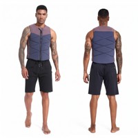 Gilet de protection en néoprène professionnel pour le wakeboard, veste de sauvetage avec protection en mousse segmentée pour hommes, jet ski, wakesurf