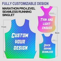 Custom You Club logo Running Tees Mesh Singlet Quickdry Running Fitness Sports Gilets