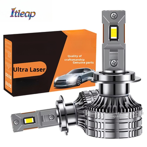 Rst JC01 mới 150W H1 Bóng Đèn Xe <span class=keywords><strong>Led</strong></span> Đèn Pha H4 H7 cao thấp chùm 6000K màu kép ống đồng qua biên giới độc quyền cho Audi - Product Image 1