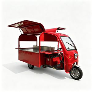 Tricycle mobile alimentaire personnalisé à 3 roues en acier inoxydable, remorque de restauration rapide, barbecue, machine à café pour la vente en extérieur - Product Image 3