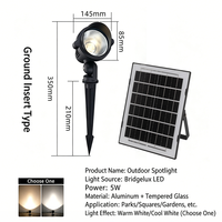 Reflector Solar LED IP65 para Exteriores, Proyector Impermeable para Parques, Patios, Jardines, Caminos y Iluminación del Hogar