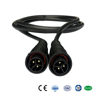 El-20z Power Cable 2m Black Schuko Plug Type F 250V Copper Conductor PVC Insulation Fluid Resistant - Product Image 2