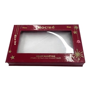 New Custom Large One-Piece Hinged <b>Gift</b> <b>Box</b> with Window for Premium Packaging - Product Image 5
