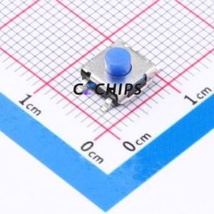 TP11222643 Tactile Switch SMD,6.2x6.2mm Switch Single Pole Single Throw Round Button 2.6N Vertical Mount - Product Image 1