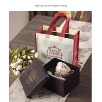 ThermoPal Set Kopi & Teh Keramik Gaya Eropa Minimalis Nordik Desain Bunga Piring Sajian Teko Cangkir Rak Penyimpanan Model 0215