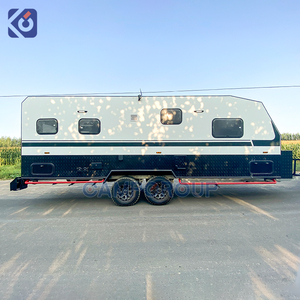 รถพ่วง RV สี่ล้อสุดหรู CAMPTRL พร้อมเตียงคิงไซส์ เตาผิง เครื่องซักผ้า เครื่องอบผ้า และพื้นที่อยู่อาศัยแบบเต็มรูปแบบ - Product Image 4