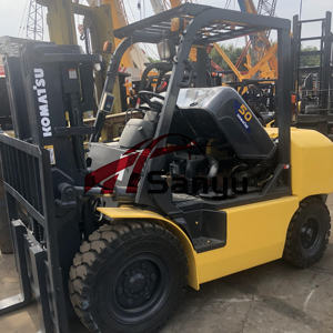 Minicarretilla elevadora diésel original de marca japonesa <span class=keywords><strong>Komatsu</strong></span> <span class=keywords><strong>5Ton</strong></span> 3Ton 2Ton con posicionador de horquilla y palanca de cambios lateral, almacén, trabajo agrícola - Product Image 3