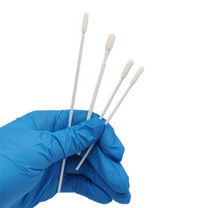 Sterile Disposable Lab Supply Microbiology <strong>test</strong> Nylon Flocked Tip Oral Buccal Cervical Throat Nasal Rayon Sampling Swab Stick - Product Image 2